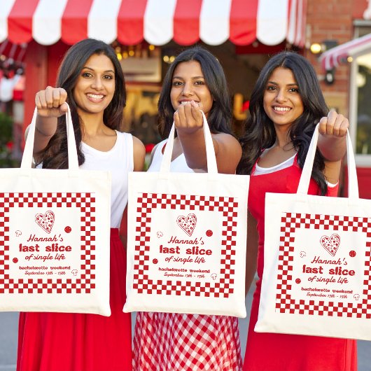Laatste Snee Pizza Bachelorette Weekend Feest Bann Tote Bag