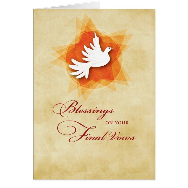 Laatste Solemn Vows, Nun Blessings, Heilige Geest (Voorkant)