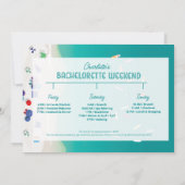 Laatste Splash Bachelorette Party Weekend-route Kaart (Achterkant)