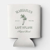 Laatste Splash Beach Palms Bachelorette Blikjeskoeler (Achterkant)