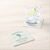 Laatste Splash Beach Palms Bachelorette Kartonnen Onderzetters (Insitu)