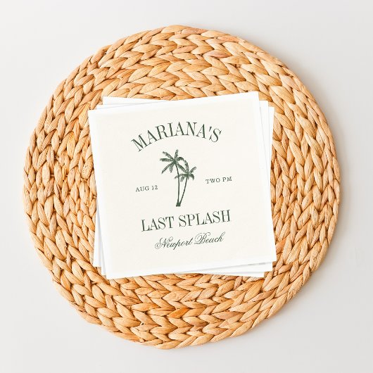 Laatste Splash Beach Palms Bachelorette Servet