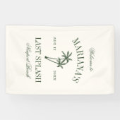 Laatste Splash Beach Palms Bachelorette Spandoek (Horizontaal)