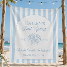 Laatste Splash Coast Blauwe Bachelorette Tapijt