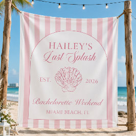 Laatste Splash Coast Roze Vrijgezellenfeest Tapijt Wandkleed