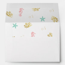 Laatste Splash Mermaid Bachelorette Envelope