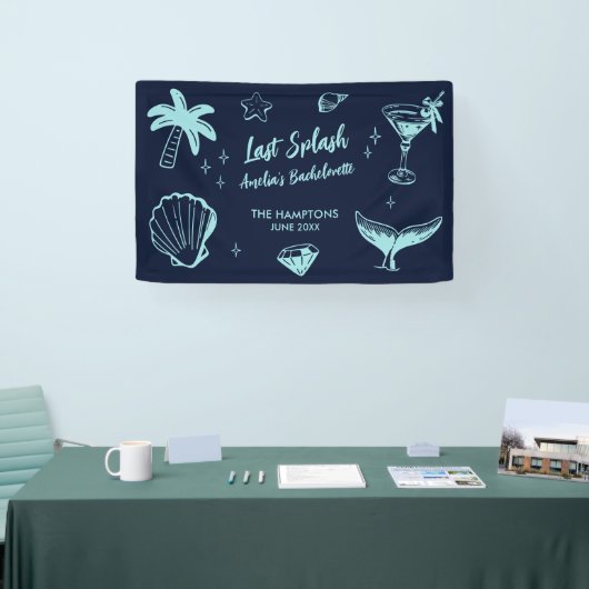 Laatste Splash Mermaid Beach vrijgezellenfeest Spandoek (Beurs)