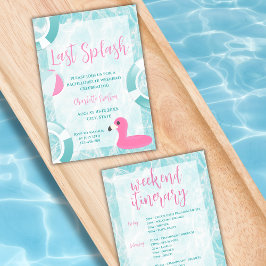 Laatste Splash Pool Bachelorette Weekend Route Kaart