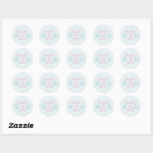 Laatste Splash Seashell Beach Bachelorette Party Ronde Sticker (Vel)