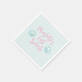 Laatste Splash Tropisch Strand Schelp Jonggezellen Servet (Hoek)