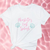 Laatste Splash Tropisch Strand Schelp Jonggezellen T-shirt
