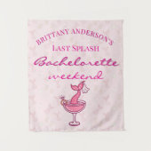 Laatste Splash Zeemeermin Bachelorette Weekend Wandkleed (Voorkant)