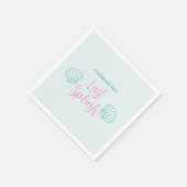 Laatste Splash Zeemeermin Schelp Strand Bruidsfees Servet (Hoek)