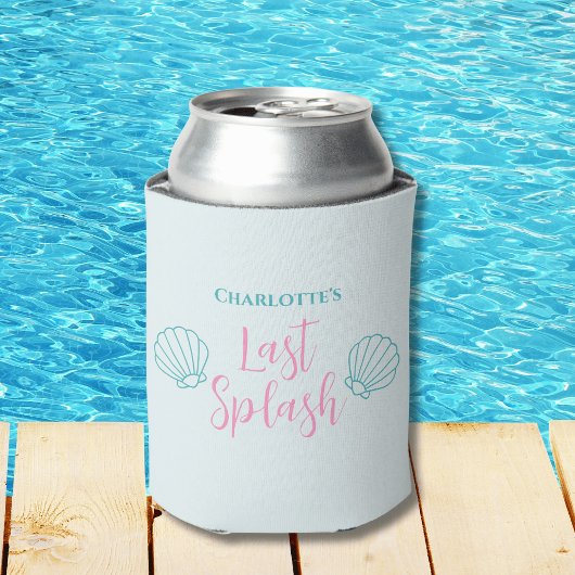 Laatste splash zeemeermin shell strand vrijgezelle blikjeskoeler