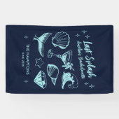 Laatste Splash Zeemeermin Strand Verloofdengroep F Spandoek (Horizontaal)