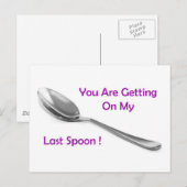 Laatste Spoon Briefkaart (Voorkant / Achterkant)