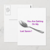 Laatste Spoon Briefkaart (Voorkant / Achterkant)