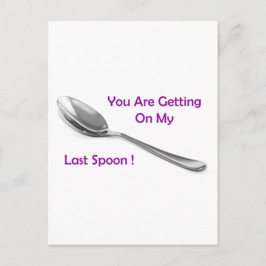 Laatste Spoon Briefkaart (Voorkant)