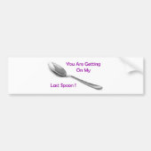 Laatste Spoon Bumpersticker (Voorkant)