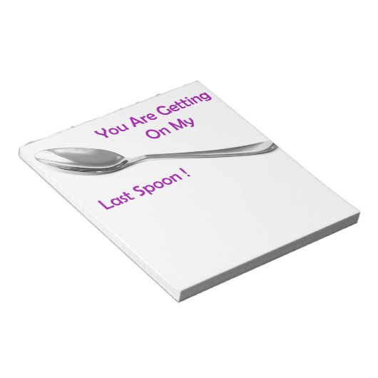 Laatste Spoon Notitieblok (Schuin)