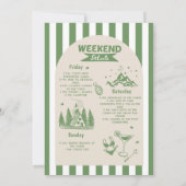 Laatste spoor voor de sluier kamp bachelorette fee kaart (Achterkant)