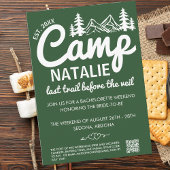 Laatste spoor voor de sluier kamp bachelorette fee kaart