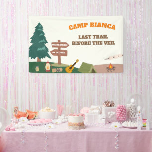 Laatste spoor voor de sluier kamp bachelorette fee spandoek