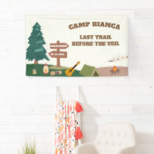 Laatste spoor voor de sluier kamp bachelorette fee spandoek (Insitu)