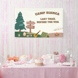 Laatste spoor voor de sluier kamp bachelorette fee spandoek