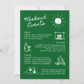 Laatste spoor voor de sluier vrijgezellenfeest kaart (Achterkant)