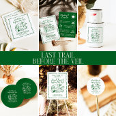 Laatste spoor voor de sluier vrijgezellenfeest servet