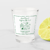 Laatste spoor voor de sluier vrijgezellenfeest shot glas (Voorkant)