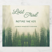 Laatste spoor voor de Veil Bachelorette Bier Etiket (Enkel label)