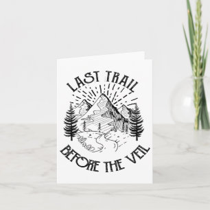 Laatste spoor voor de Veil Bachelorette Bridesmaid Kaart