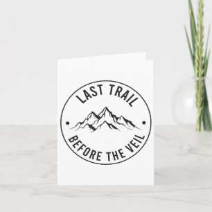 Laatste spoor voor de Veil Bachelorette Bridesmaid Kaart