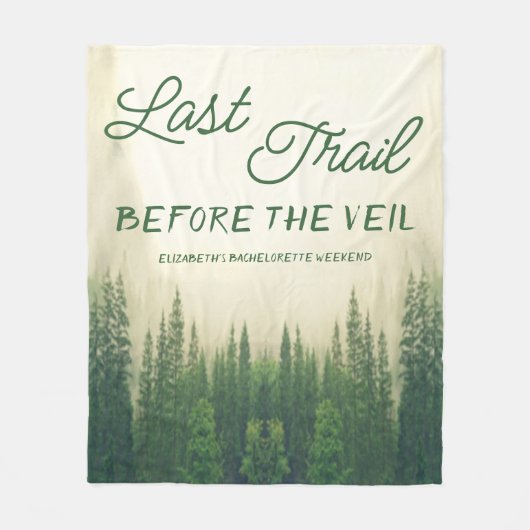 Laatste spoor voor de Veil Bachelorette Fleece Deken (Voorkant)
