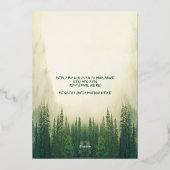 Laatste spoor voor de Veil Bachelorette Folie Uitnodiging (Achterkant)