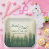 Laatste spoor voor de Veil Bachelorette Papieren Bordje (Feest)