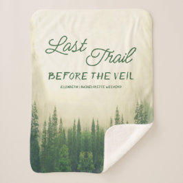 Laatste spoor voor de Veil Bachelorette Sherpa Deken