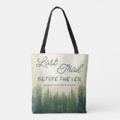Laatste spoor voor de Veil Bachelorette Tote Bag (Achterkant)
