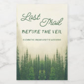 Laatste spoor voor de Veil Bachelorette Voedselcontainer Etiket (Enkel label)