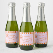 Laatste Spritz als een Ongehuwde Vrouw, Bruidsfees Sparkling Wijnetiket (Flessen)