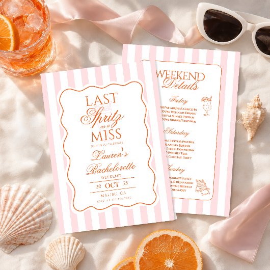 Laatste Spritz Als Een Ongehuwde Vrouw Kaart