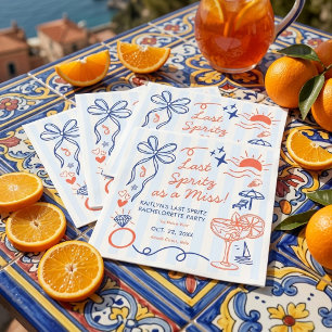 Laatste Spritz Amalfi Kust Meidenavakantie Servet