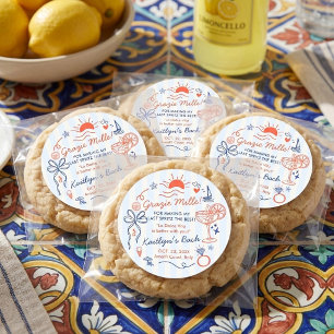 Laatste Spritz Amalfi Kust vrijgezellenfeest cadea Ronde Sticker