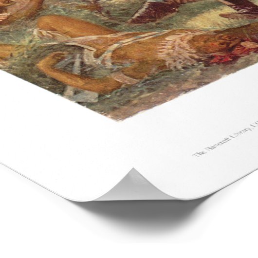 Laatste standaard van Custer (0482A) Poster (Hoek)