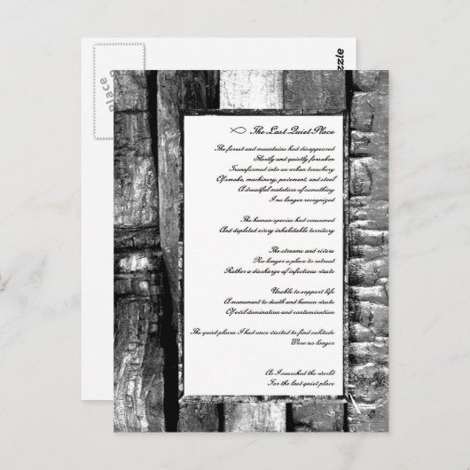 Laatste stille plaats briefkaart (Voorkant / Achterkant)