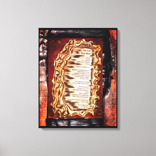 Laatste stille plaats canvas afdruk (Voorkant)