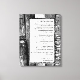 Laatste stille plaats canvas afdruk