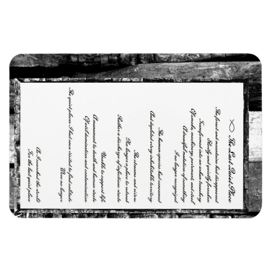 Laatste stille plaats magneet (Horizontaal)